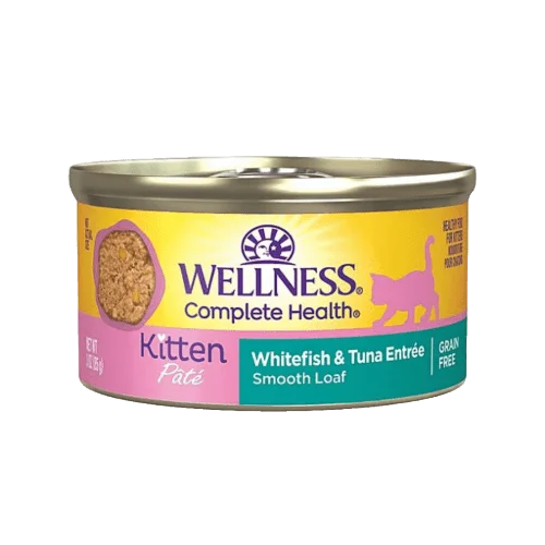 Complete Health™ Kitten Whitefish & Tuna Pâté  Wet Cat Food 3oz cans - Wellness