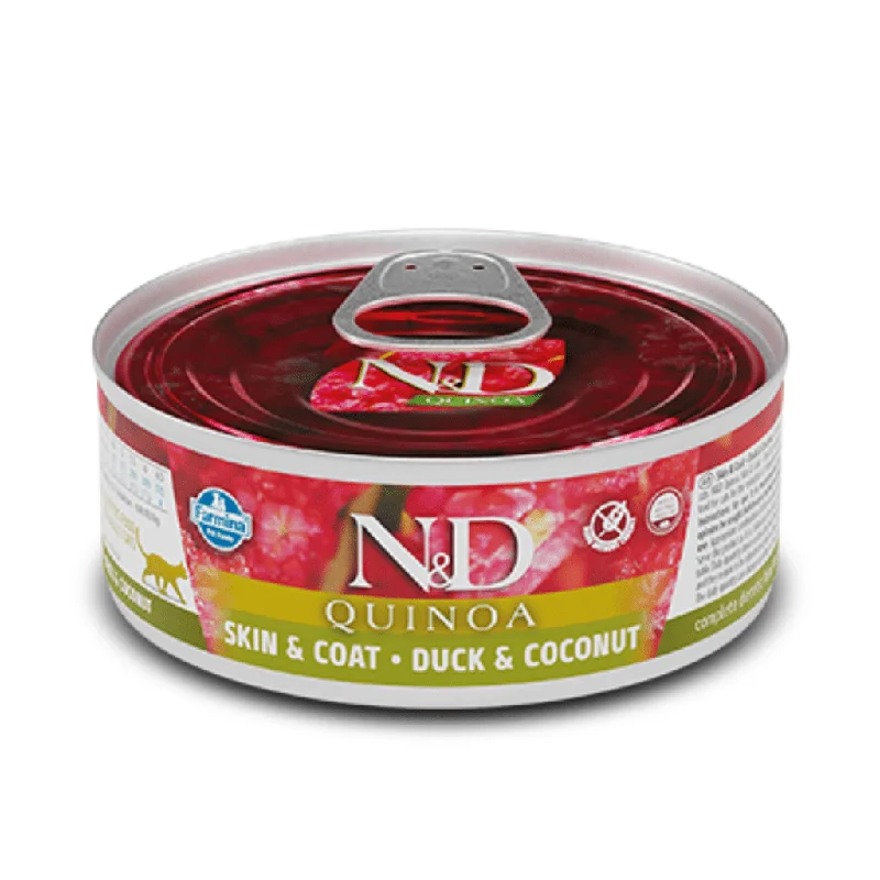 N&D Quinoa Adult Skin & Coat Duck & Coconut - Wet Cat Food - Farmina