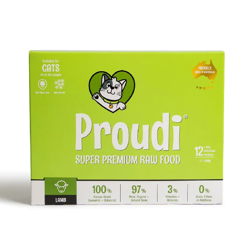 Proudi Premium Lamb Raw Cat Food 1.08kg