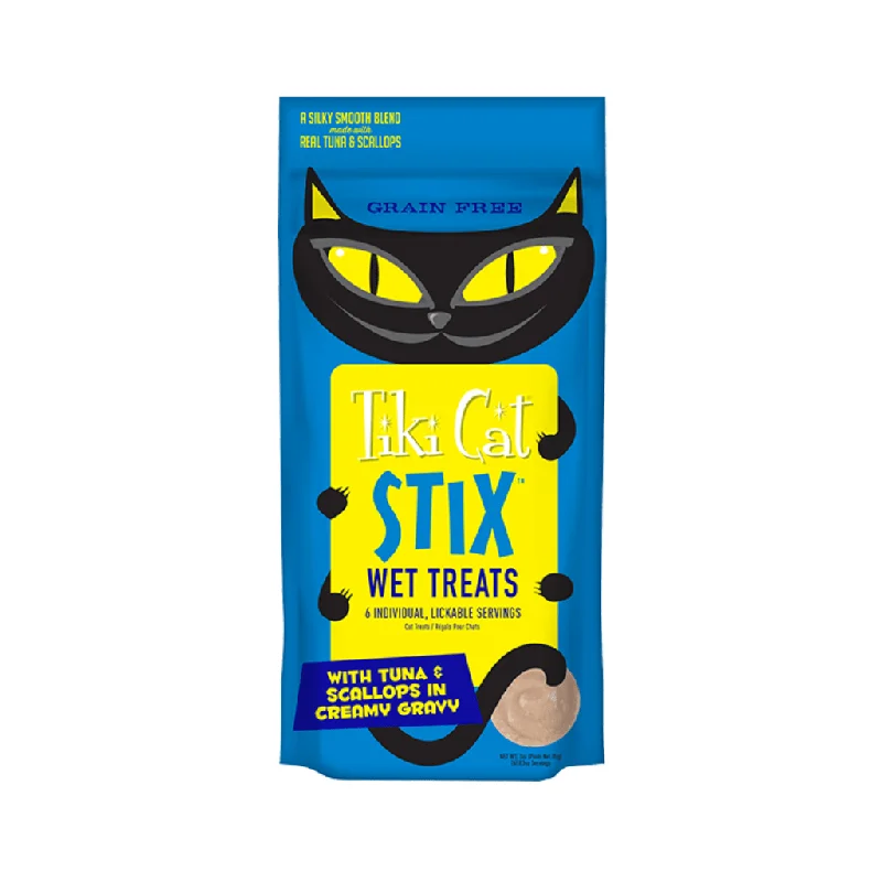 Stix Grain-Free Tuna & Scallops Wet Cat Treat- Tiki Cat